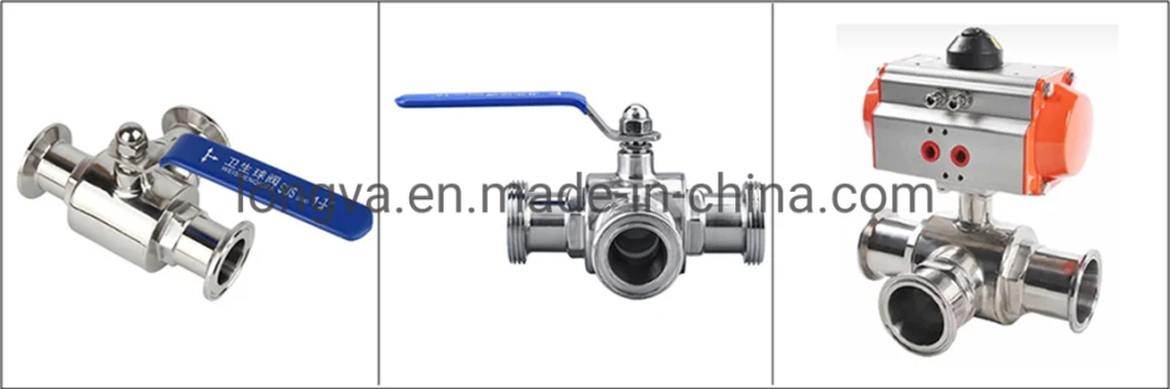 2 Way 3 Way Tri Clamped Fulled Cavity Seat Sanitary Ball Valve